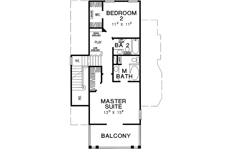 Dream House Plan - Floor Plan - Upper Floor for Classical House Plan #472-275 - 3 bed, 3 bath