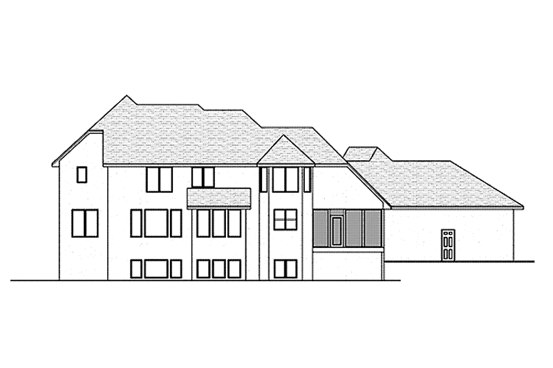 Home Plan - Exterior - Rear Elevation for Traditional House Plan #51-1110 - 4 bed, 2.5 bath