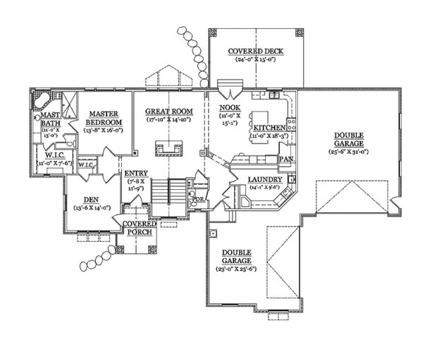 Dream House Plan - Traditional Floor Plan - Main Floor Plan #945-106
