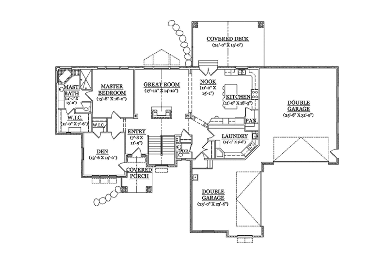 Dream House Plan - Traditional Floor Plan - Main Floor Plan #945-106