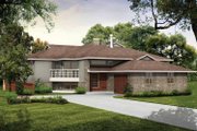 Contemporary Style House Plan - 3 Beds 2 Baths 1530 Sq/Ft Plan #47-672 