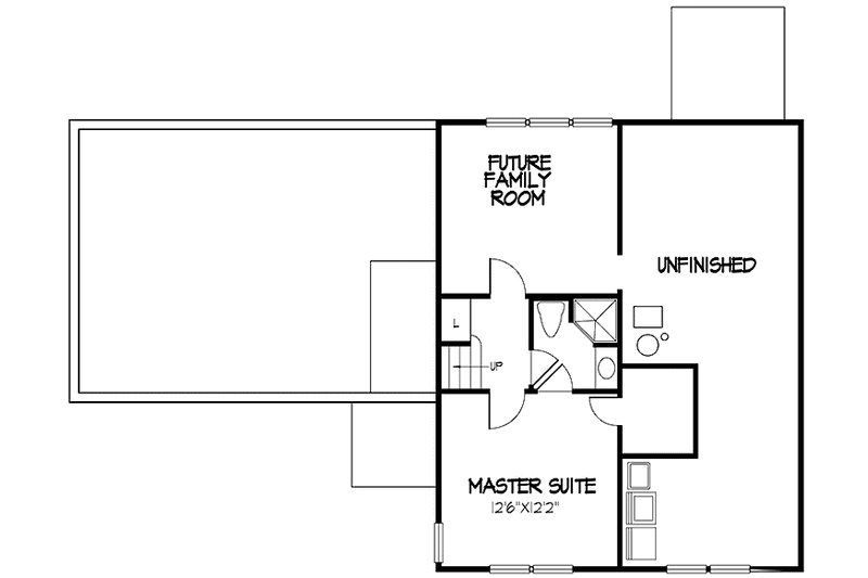 Dream House Plan - Floor Plan - Lower Floor for Traditional House Plan #320-1448 - 3 bed, 2 bath