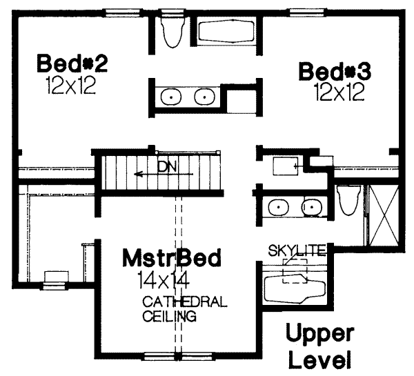 Home Plan - Victorian Floor Plan - Upper Floor Plan #310-175