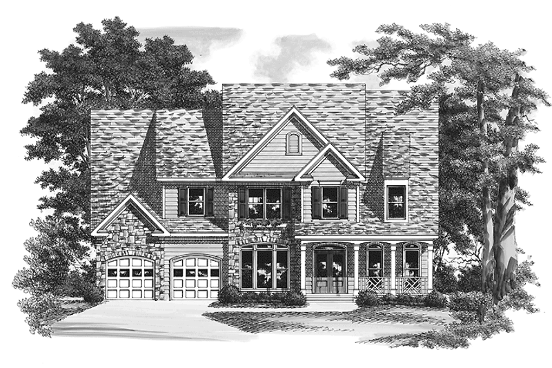 Home Plan - Country Exterior - Front Elevation Plan #927-810