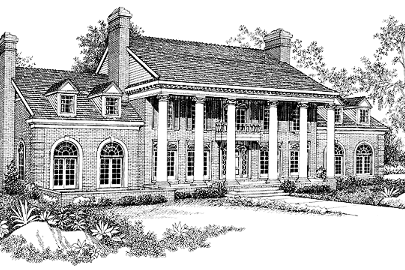 House Blueprint - Classical Exterior - Front Elevation Plan #72-848