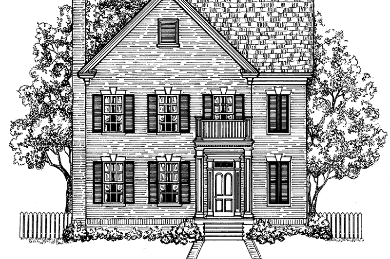 House Blueprint - Classical Exterior - Front Elevation Plan #1047-11