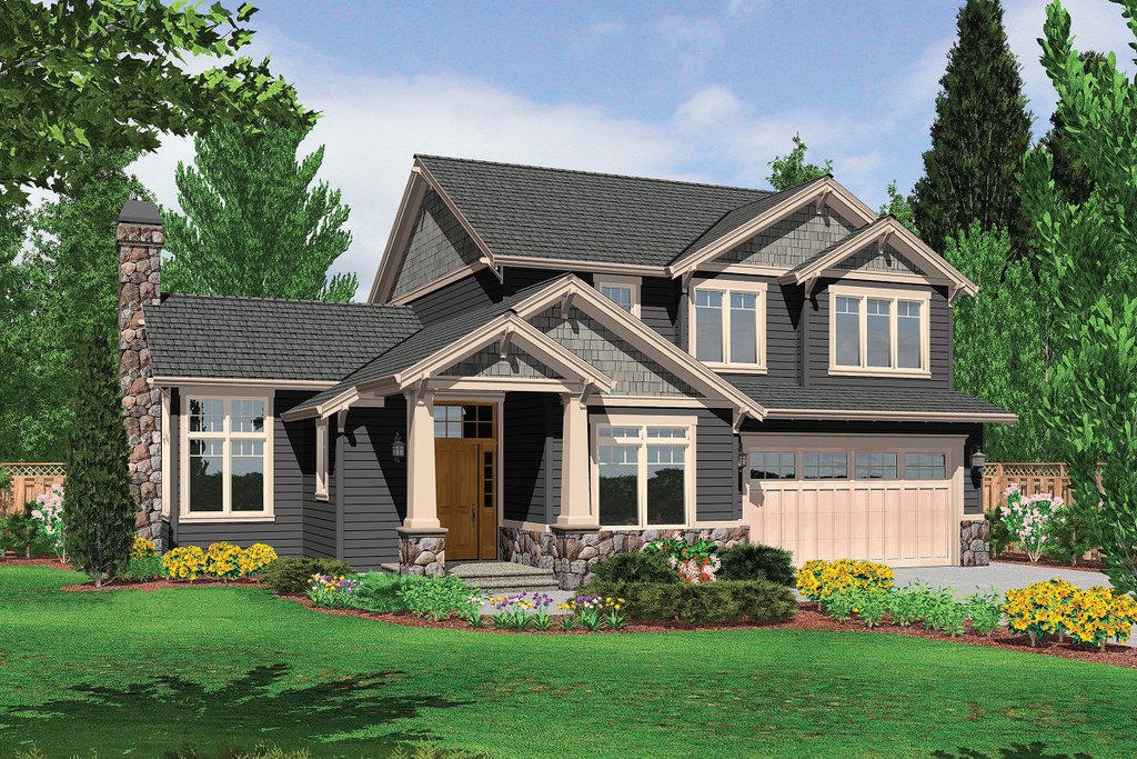 Craftsman Style House Plan 3 Beds 2