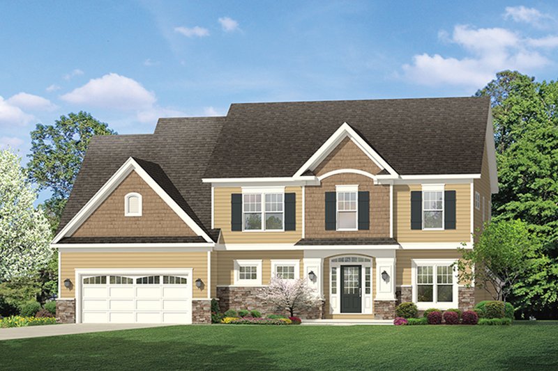 Home Plan - Colonial Exterior - Front Elevation Plan #1010-155