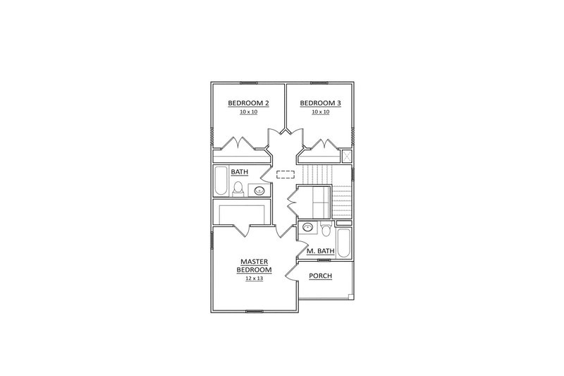Home Plan - Floor Plan - Upper Floor for Traditional House Plan #936-27 - 3 bed, 2.5 bath