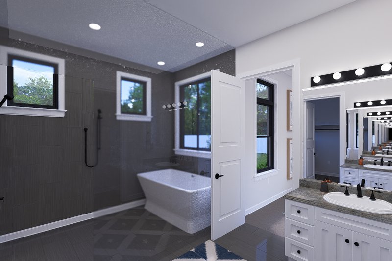Architectural House Design - Interior - Master Bathroom 1 for Farmhouse House Plan #1060-345 - 3 bed, 2.5 bath