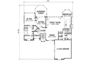European Style House Plan - 3 Beds 3 Baths 3971 Sq/Ft Plan #67-217 