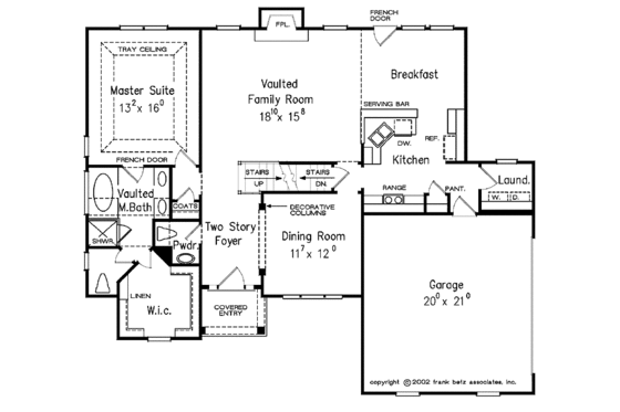 Floor Plan - Main Floor for Country House Plan #927-271 - 3 bed, 2.5 bath