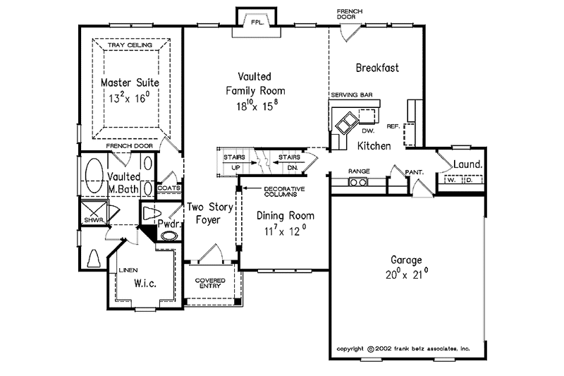 Home Plan - Floor Plan - Main Floor for Country House Plan #927-271 - 3 bed, 2.5 bath