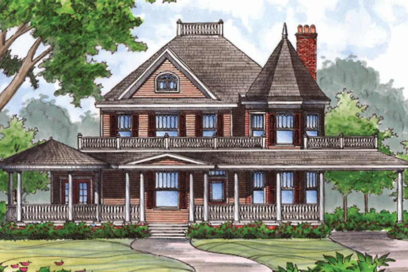 Home Plan - Victorian Exterior - Front Elevation Plan #417-791