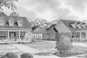 Country Style House Plan - 6 Beds 4 Baths 3674 Sq/Ft Plan #17-2824 
