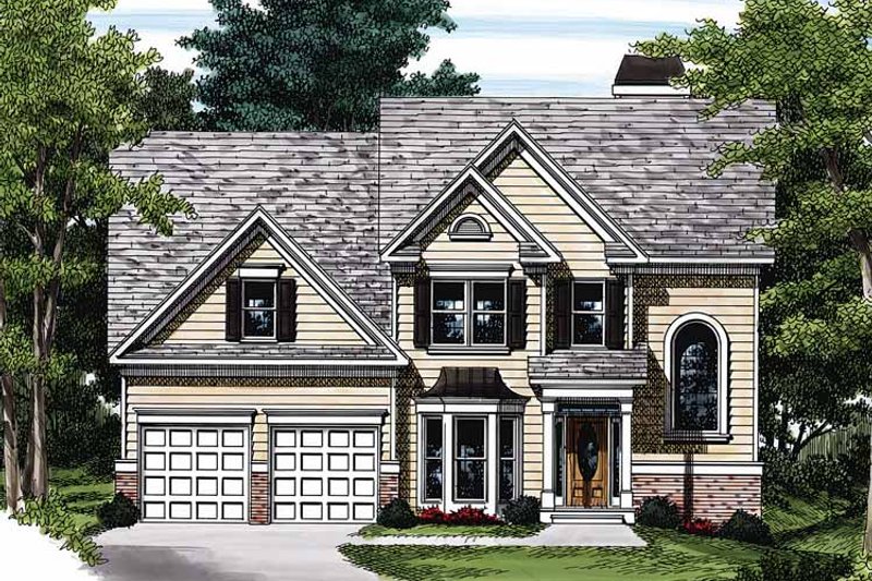 Home Plan - Exterior - Front Elevation 3 for Colonial House Plan #927-91 - 3 bed, 2.5 bath
