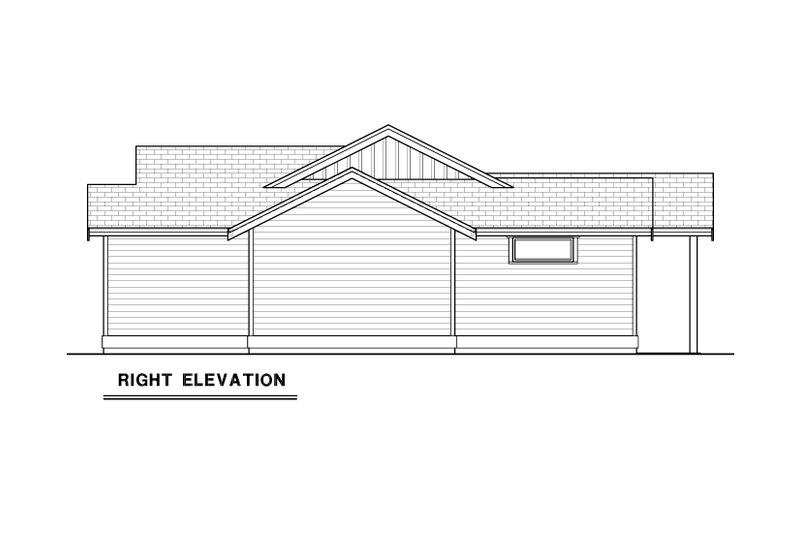 House Design - Exterior - Other Elevation for Craftsman House Plan #1070-202 - 3 bed, 2 bath