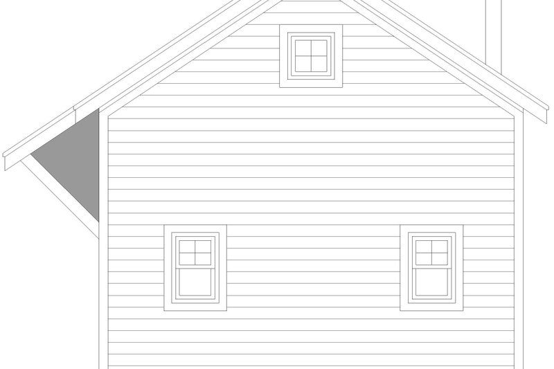Architectural House Design - Exterior - Rear Elevation for Contemporary House Plan #932-1127 - 1 bed, 1 bath