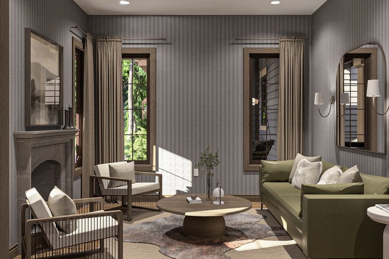 House Design - Interior - Family Room 2 for Traditional House Plan #455-399 - 3 bed, 3 bath