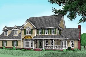 Farmhouse Exterior - Front Elevation Plan #11-209