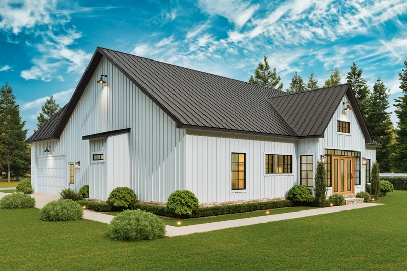 House Blueprint - Exterior - Front Elevation 6 for Traditional House Plan #54-682 - 3 bed, 3 bath