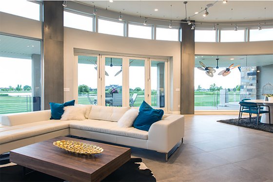 Interior - Family Room 1 for Modern House Plan #920-18 - 5 bed, 4 bath