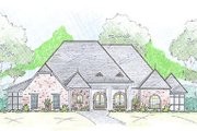 European Style House Plan - 3 Beds 3.5 Baths 3917 Sq/Ft Plan #36-473 