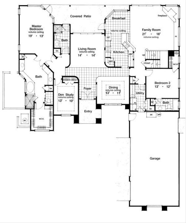European Floor Plan - Main Floor Plan #417-364