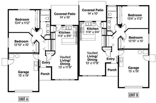 House Design - Floor Plan - Main Floor Plan #124-807