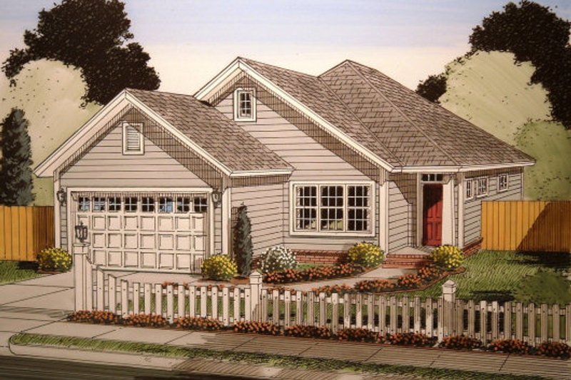 Traditional Style House Plan - 3 Beds 2 Baths 1545 Sq/Ft Plan #513-15