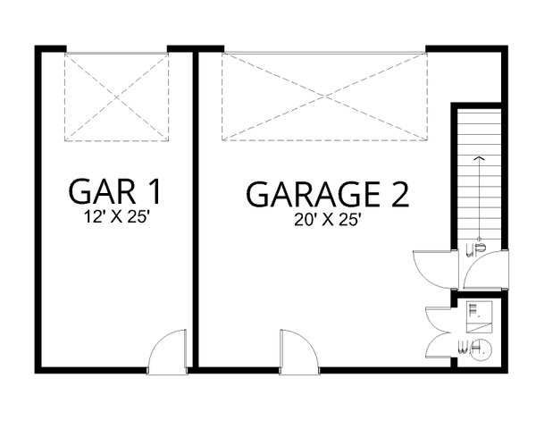 Architectural House Design - Floor Plan - Main Floor for Contemporary House Plan #112-315 - 2 bed, 1 bath