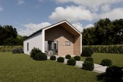 Contemporary Style House Plan - 2 Beds 1 Baths 750 Sq/Ft Plan #1112-6 