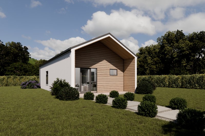 Contemporary Style House Plan - 2 Beds 1 Baths 750 Sq/Ft Plan #1112-6
