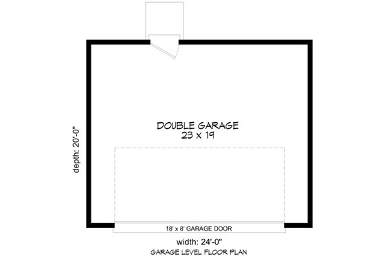 Floor Plan - Main Floor for Contemporary House Plan #932-1086, 0 bath