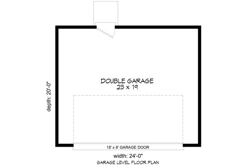 Home Plan - Floor Plan - Main Floor for Contemporary House Plan #932-1086, 0 bath