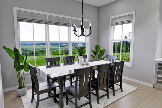 Interior - Dining Room for Farmhouse House Plan #51-1275 - 4 bed, 3.5 bath