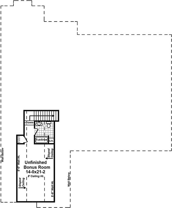 Country Floor Plan - Upper Floor Plan #21-379