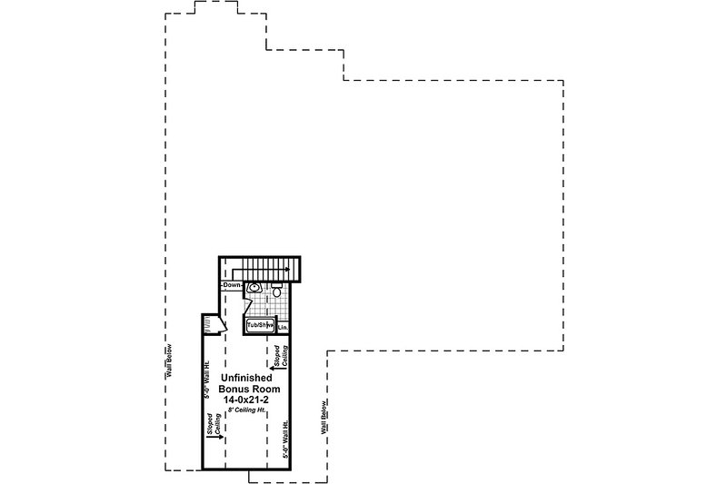 Architectural House Design - Floor Plan - Upper Floor for Country House Plan #21-379 - 4 bed, 2.5 bath