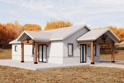 Ranch Style House Plan - 1 Beds 1 Baths 746 Sq/Ft Plan #1106-52 