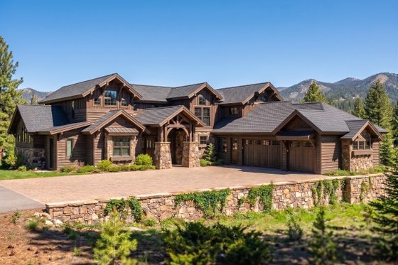 Exterior - Front Elevation 3 for Craftsman House Plan #892-50 - 5 bed, 4.5 bath