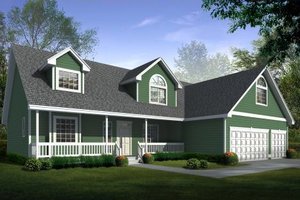 Traditional Exterior - Front Elevation Plan #98-212