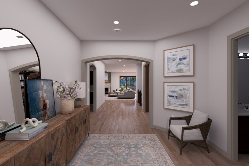 House Blueprint - Interior - Entry for Traditional House Plan #1060-474 - 2 bed, 2 bath