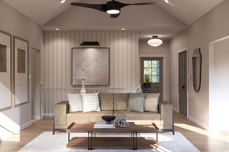 Home Plan - Interior - Family Room for Traditional House Plan #455-82 - 3 bed, 2 bath