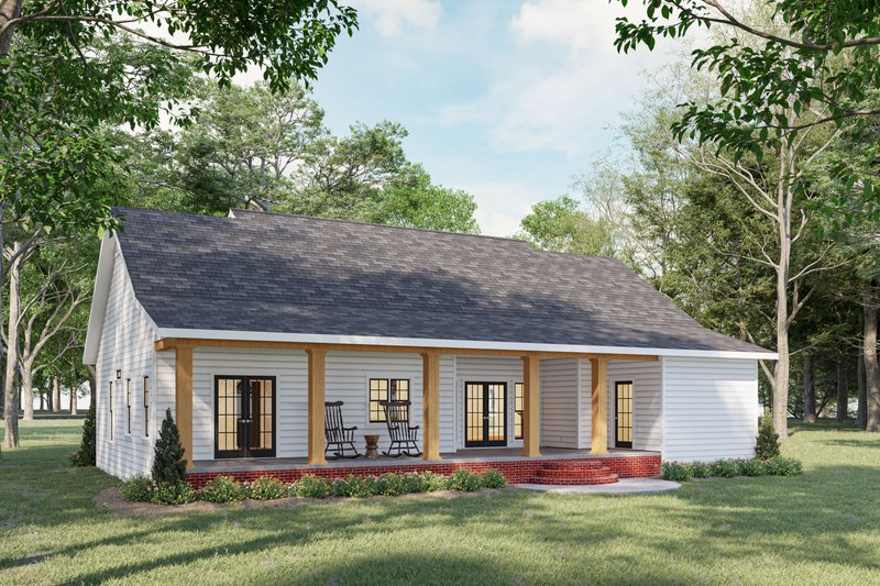 Dream House Plan - Exterior - Rear Elevation for Southern House Plan #44-189 - 3 bed, 2.5 bath