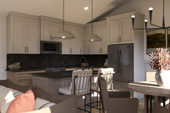 Interior - Kitchen for Farmhouse House Plan #455-581 - 3 bed, 2.5 bath