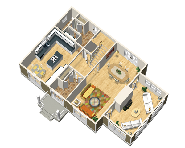 Colonial Floor Plan - Main Floor Plan #25-4679