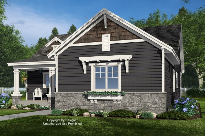 House Design - Exterior - Front Elevation 7 for Bungalow House Plan #51-1387 - 3 bed, 2.5 bath