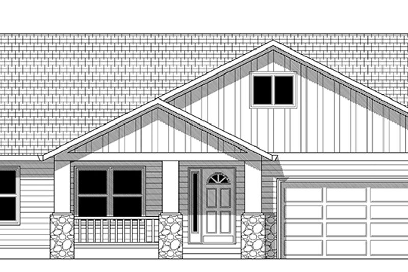 Dream House Plan - Exterior - Front Elevation 5 for Craftsman House Plan #943-43 - 3 bed, 2 bath