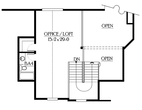 Home Plan - Craftsman Floor Plan - Upper Floor Plan #132-275