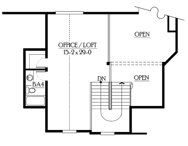 House Blueprint - Craftsman Floor Plan - Upper Floor Plan #132-275